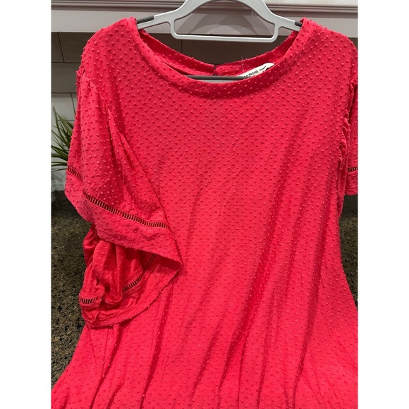 Zac & Rachel Tops - zac‎ and rachel woman pink minky dot blouse 3xl